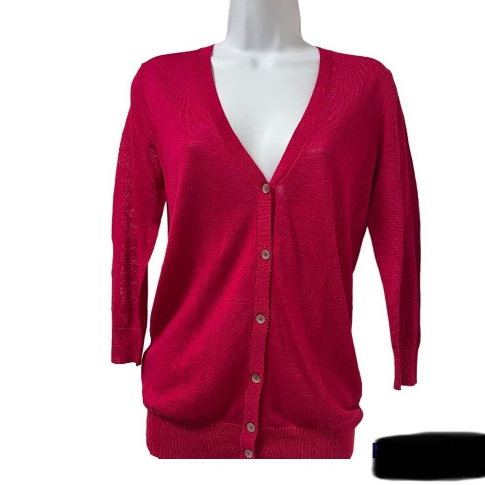 ANN TAYLOR Ligth Cardigan. Size XS DARK PINK COLOR.